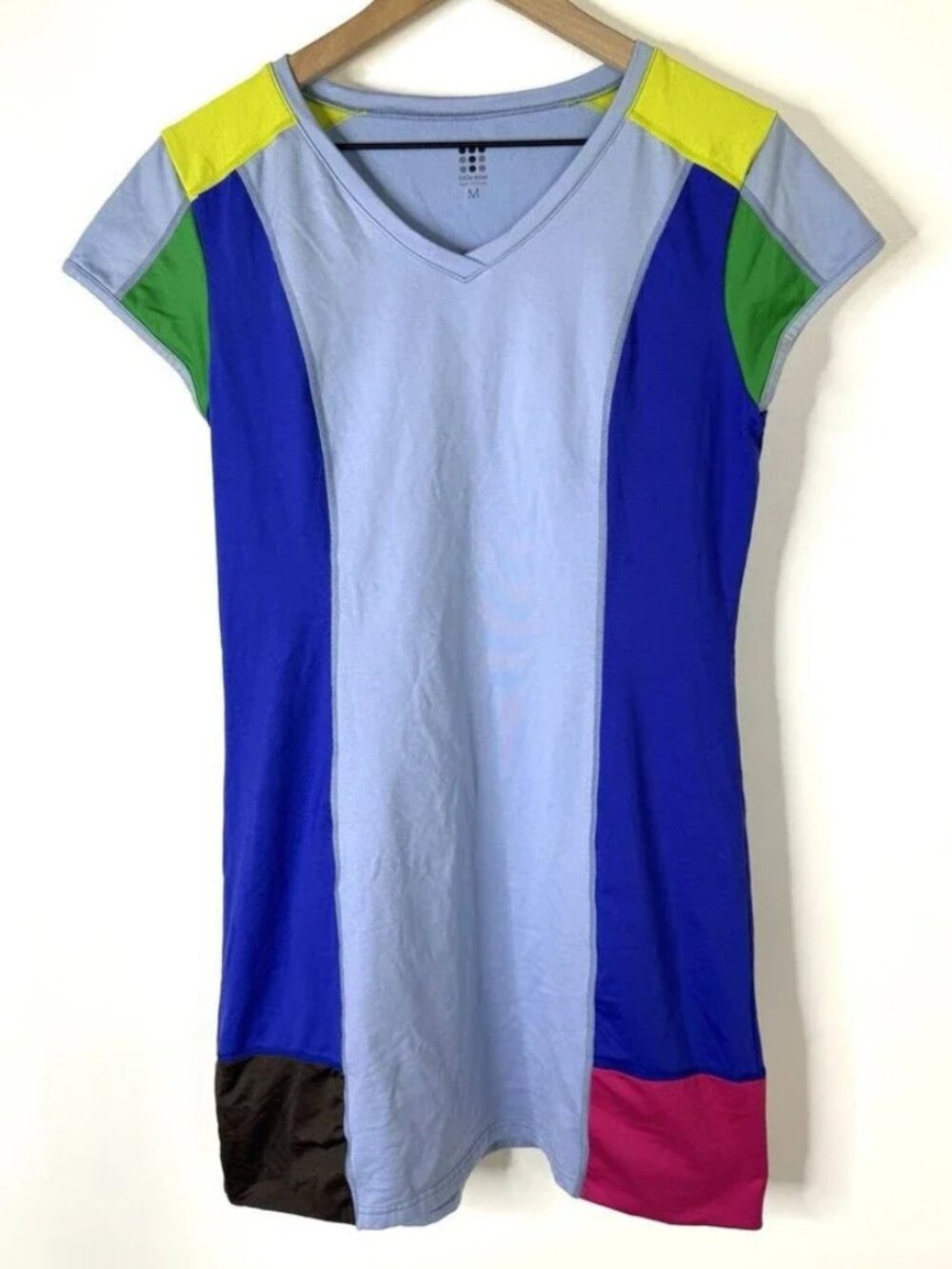Title Nine Regulator Gidget color block cap sleeve dress